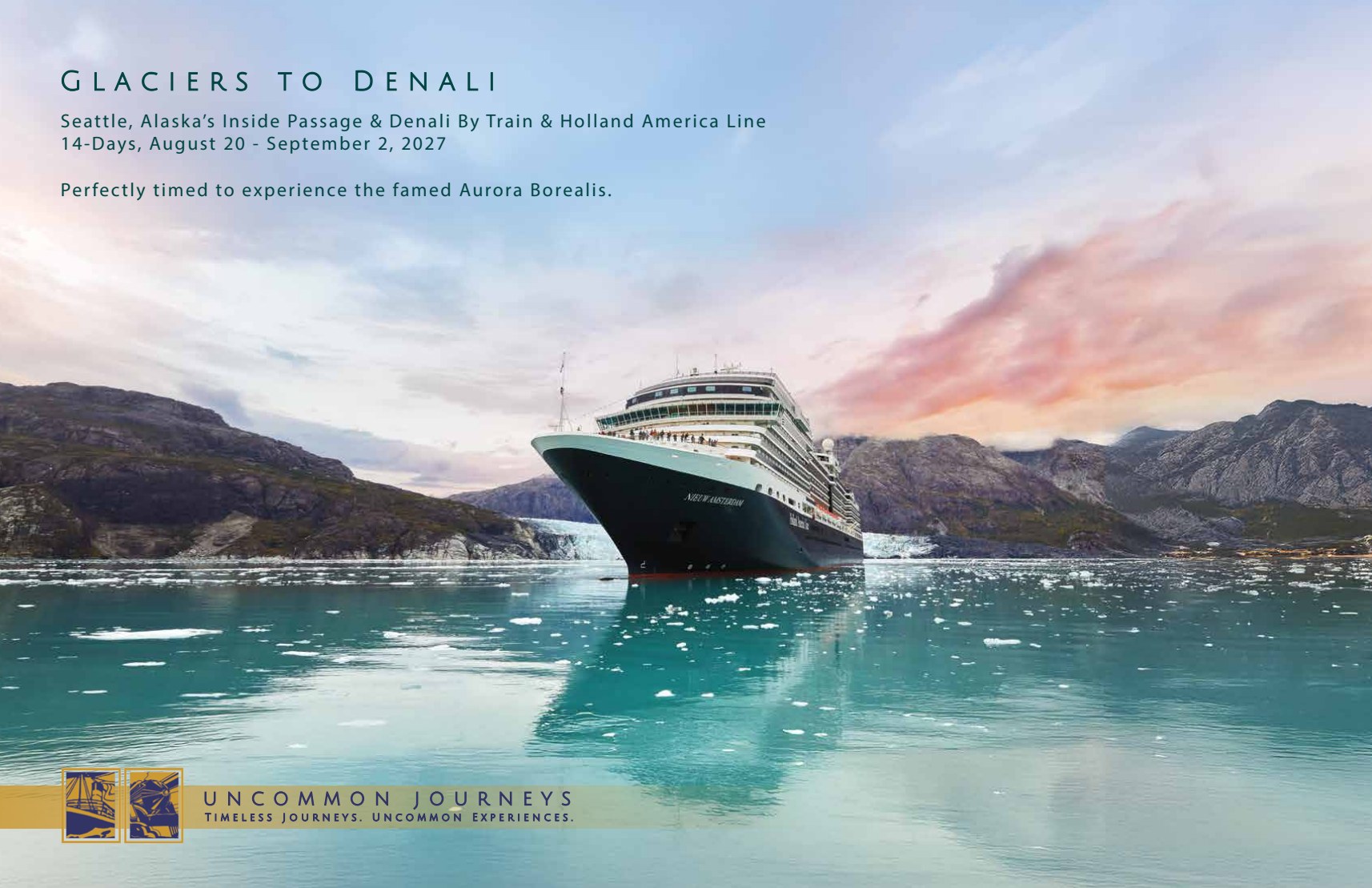 Glaciers to Denali brochure cover