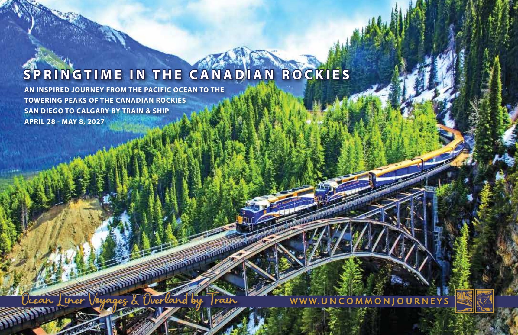 Springtime in the Canadian Rockies brochure cover